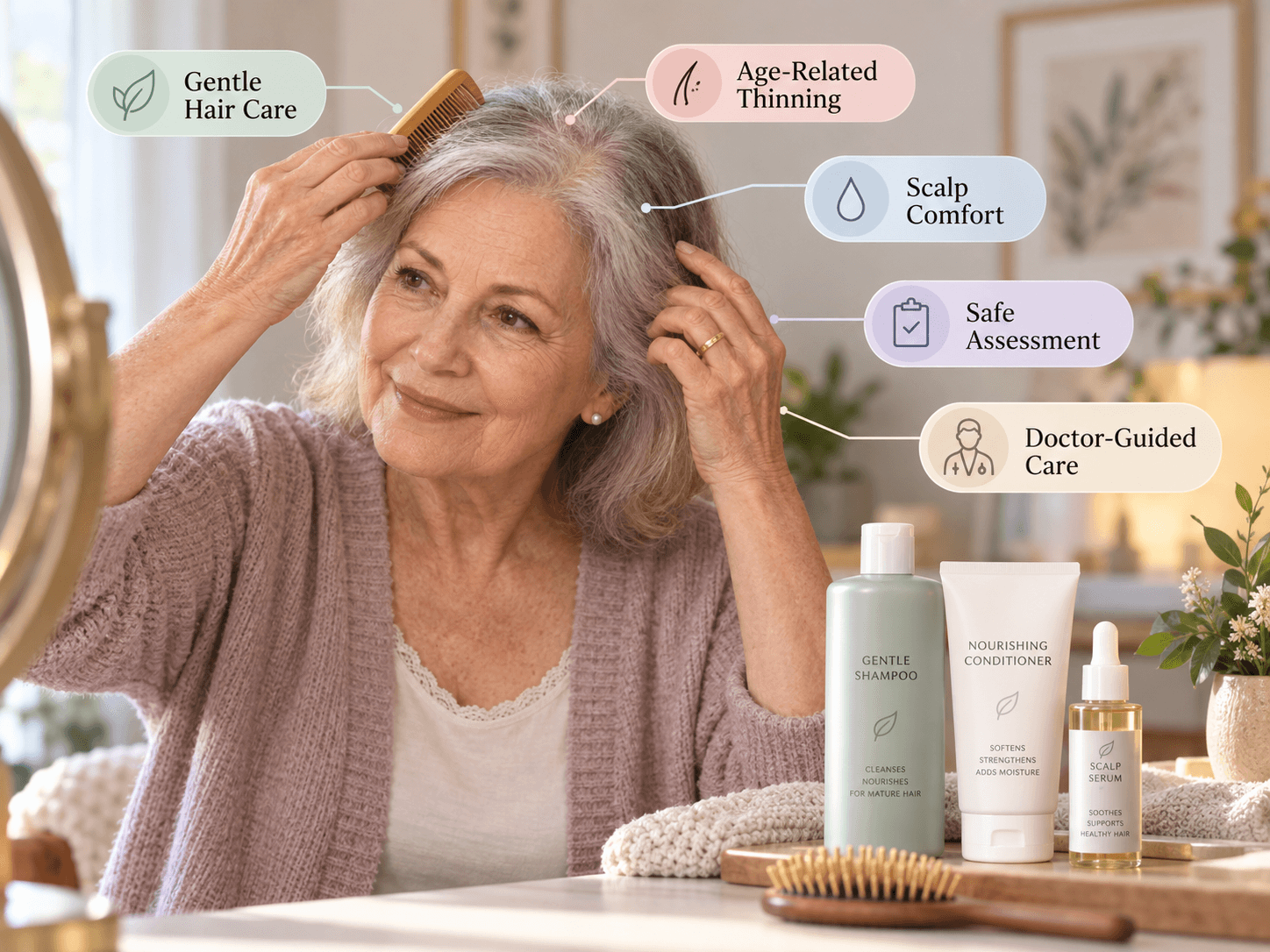 Senior Hair Thinning Senior Hair Thinning — Hairsncares