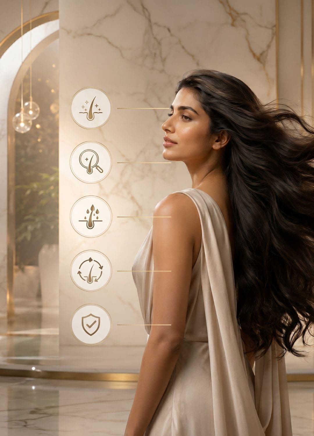 Hair Loss Diagnosis — Hairsncares Concerns Atlas | Mumbai Dermatology Clinic Clinical hair examination by a dermatologist — Hairsncares hair loss concerns library, Mumbai