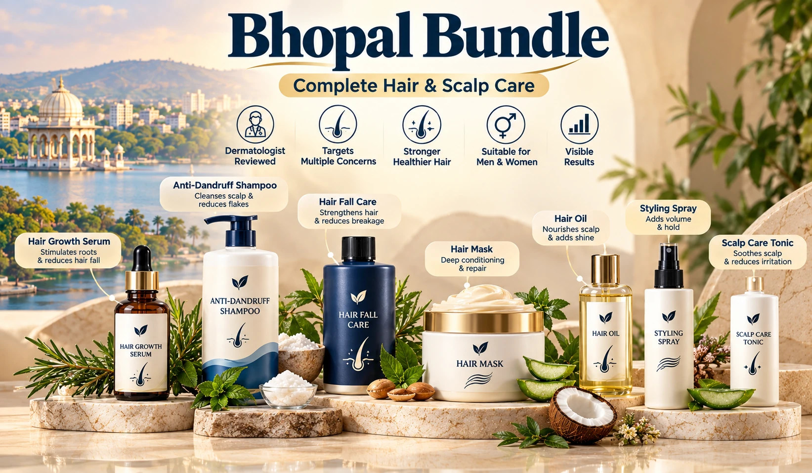 Bundle composition — product flat-lay