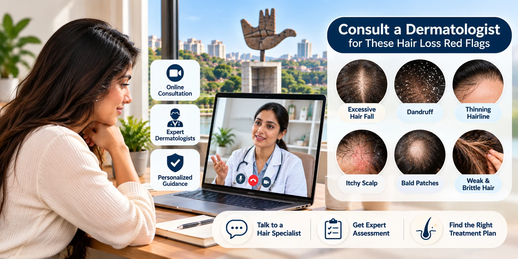Dermatologist consultation visual