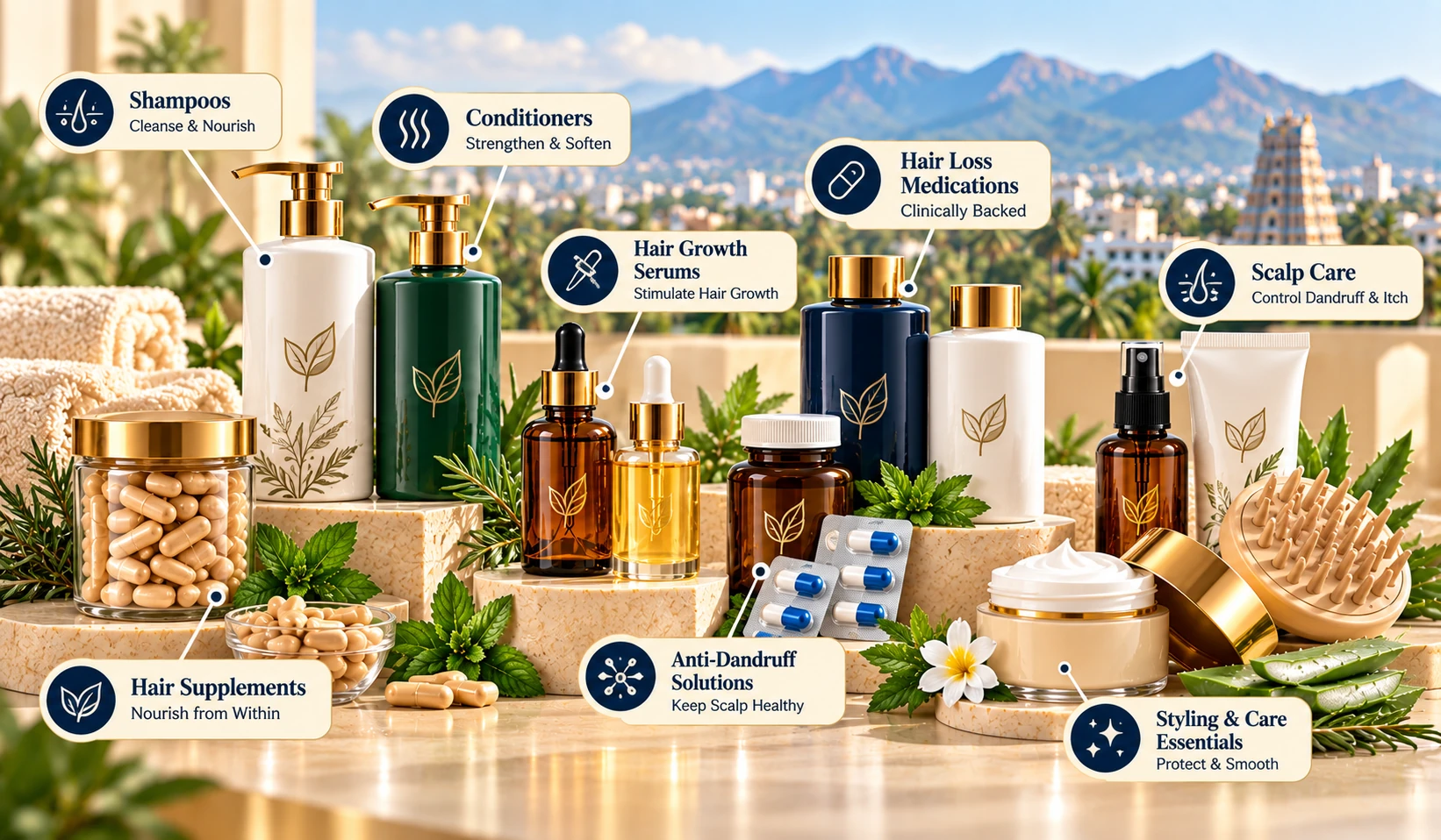Bundle composition — product flat-lay