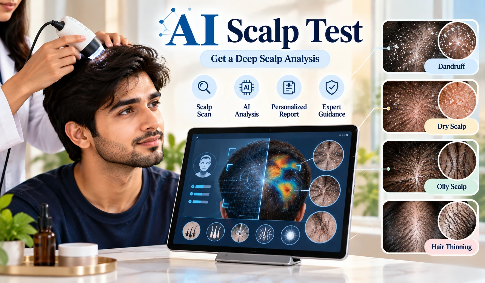 AI Scalp Test — scalp analysis visual