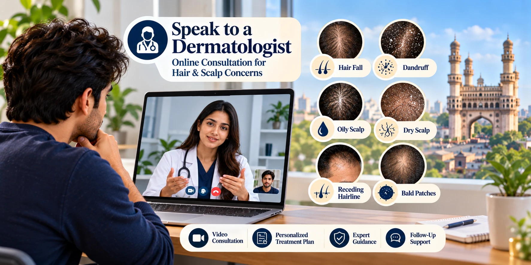 Dermatologist consultation visual