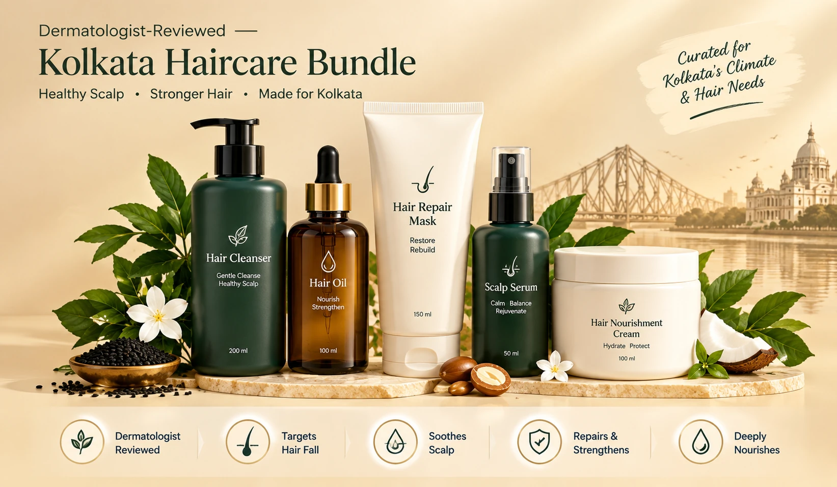 Bundle composition — product flat-lay