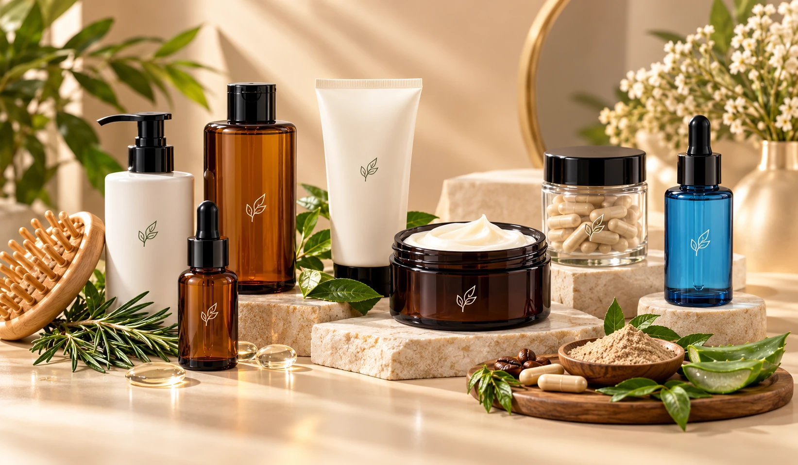 Bundle composition — product flat-lay