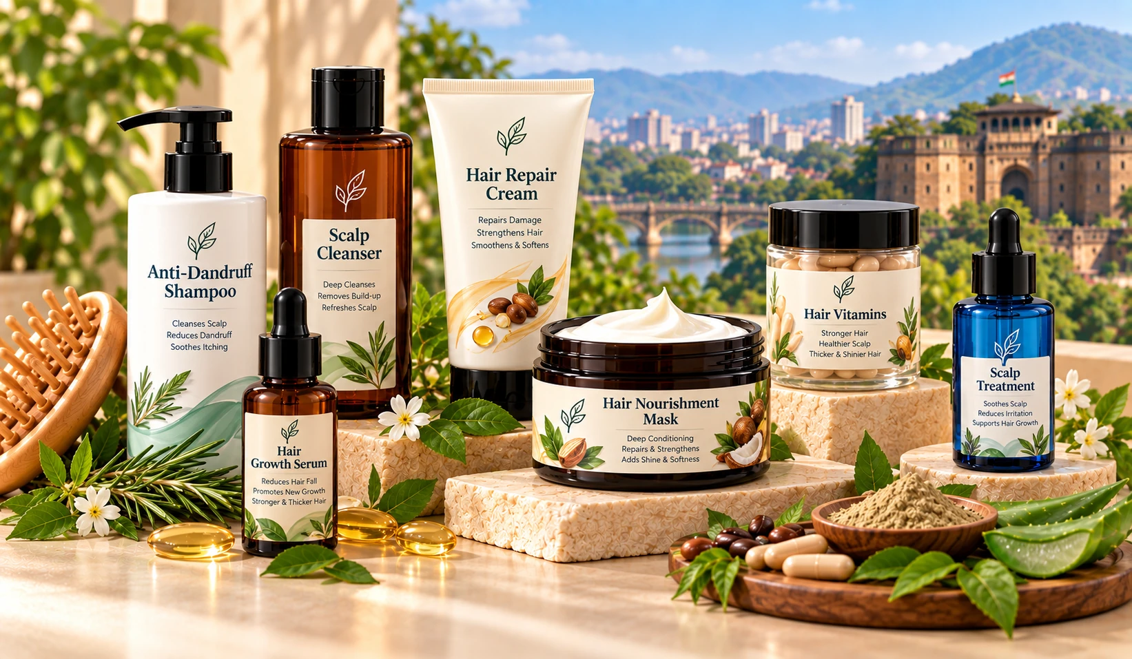Bundle composition — product flat-lay