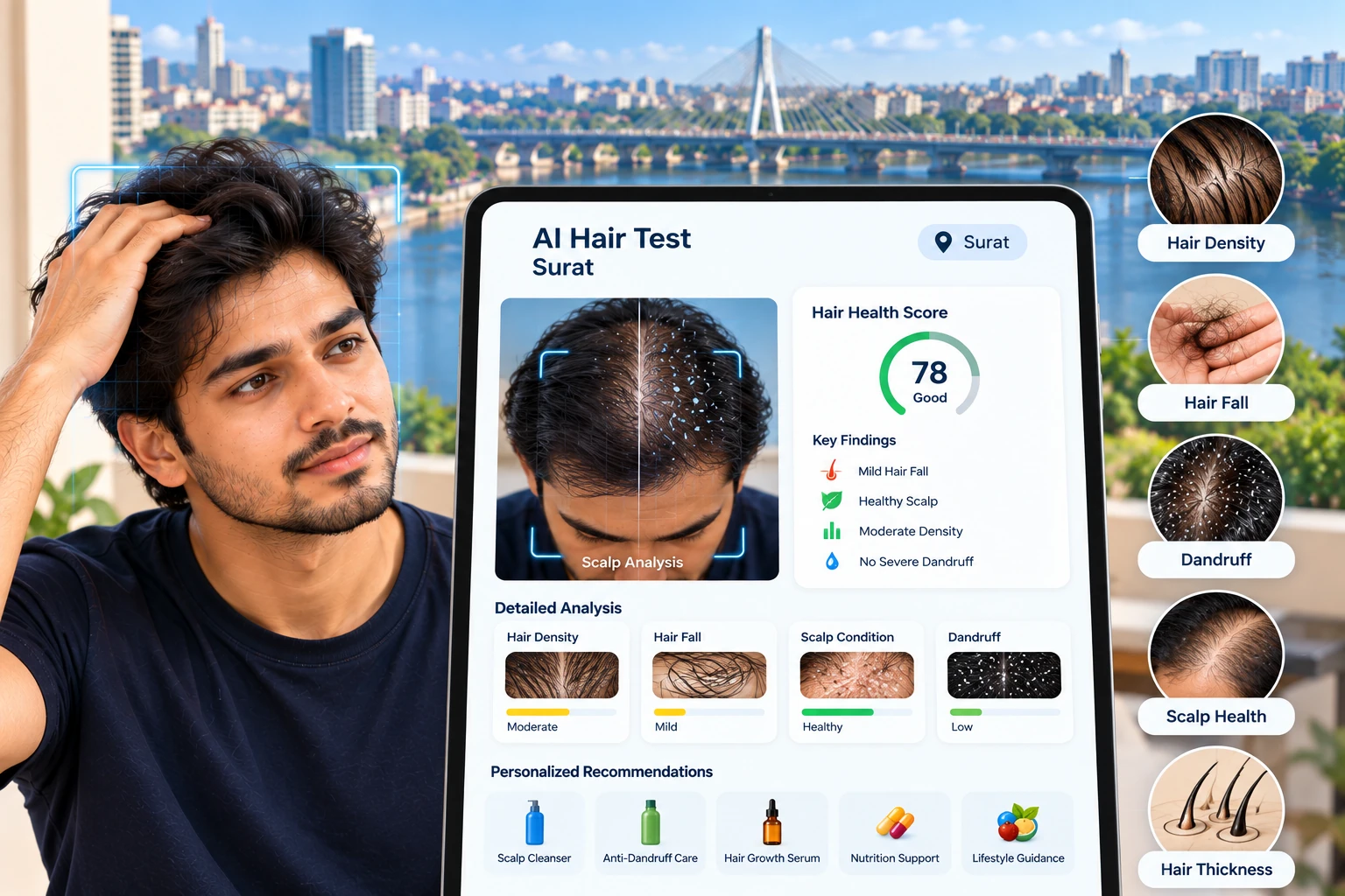 AI Hair Test dashboard preview