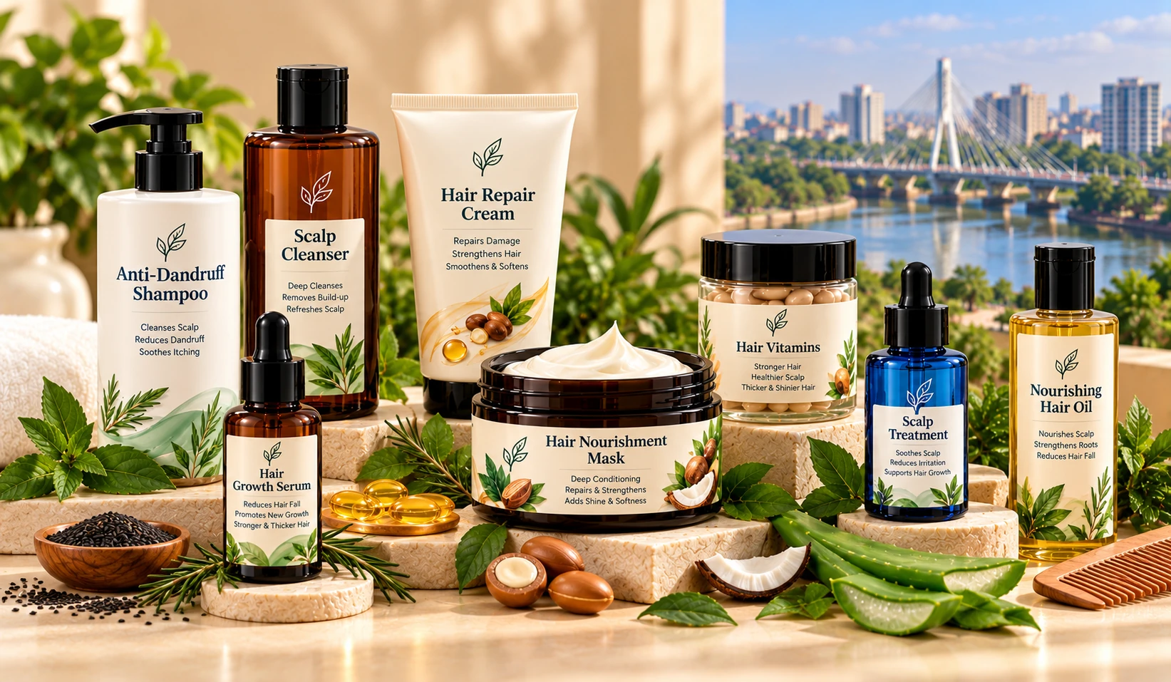 Bundle composition — product flat-lay