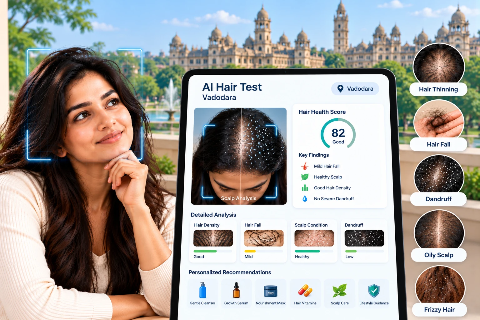 AI Hair Test dashboard preview