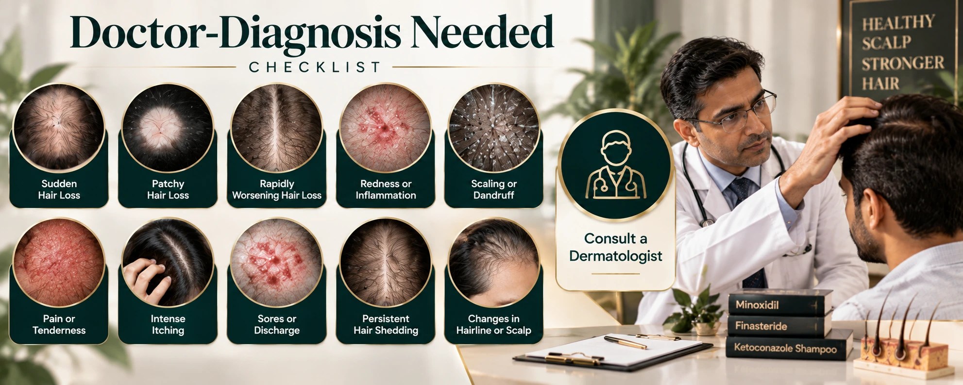 AI Hair Test and scalp-type check screening hair condition, scalp type, oiliness and sensitivity for personalised hair-care guidance.