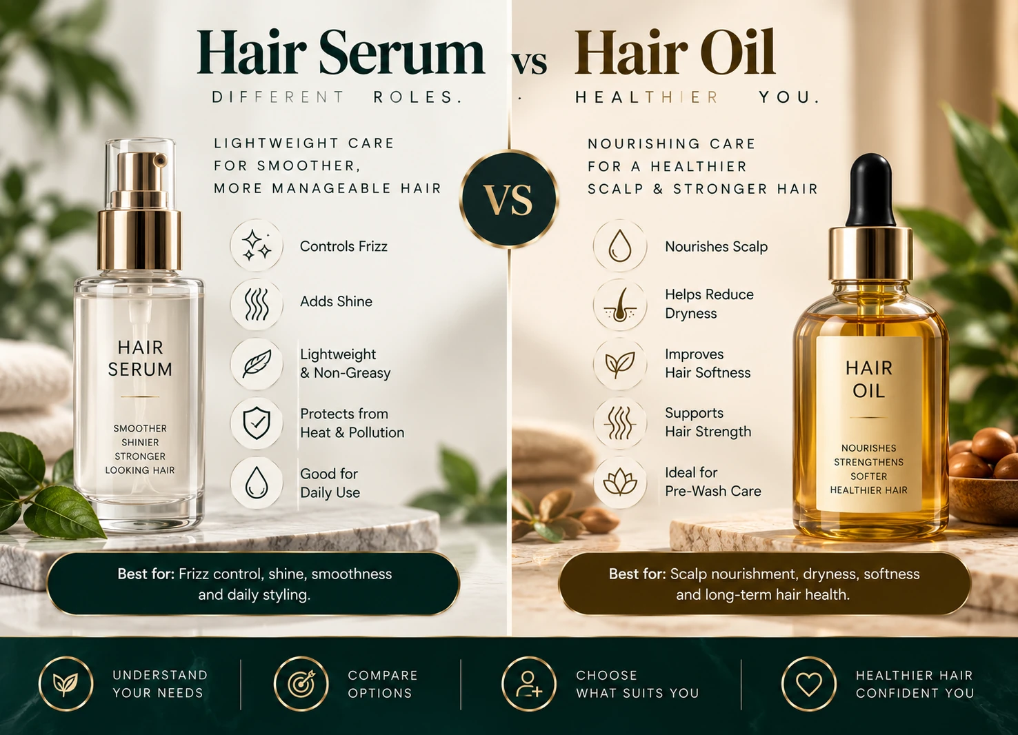 Hair care final recommendation guide comparing goals, scalp condition, treatment type, lifestyle, safety and expert guidance.