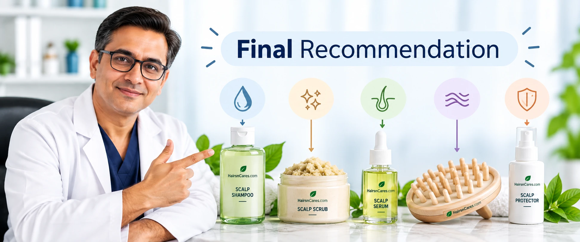 Scalp care FAQs covering shampoo use, scalp scrubs, scalp serums, scalp buildup and choosing the right shampoo.