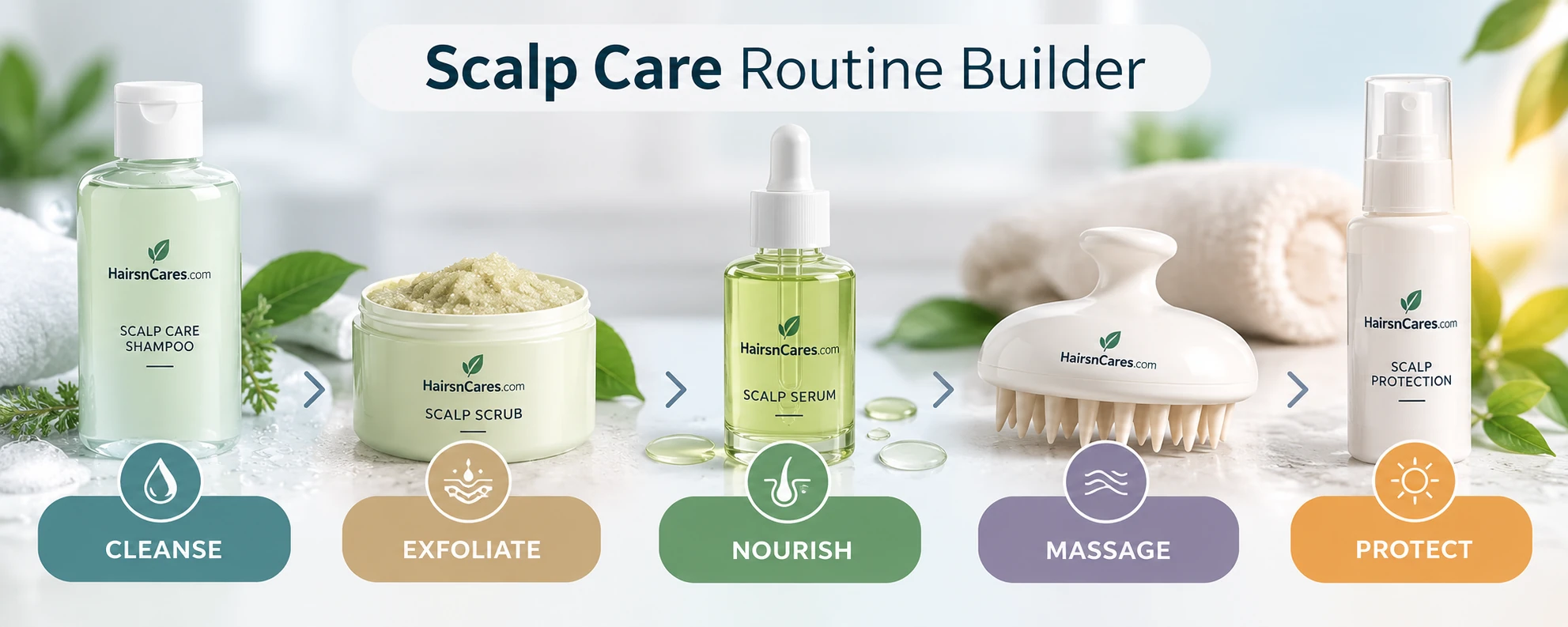 Routine — illustrated steps