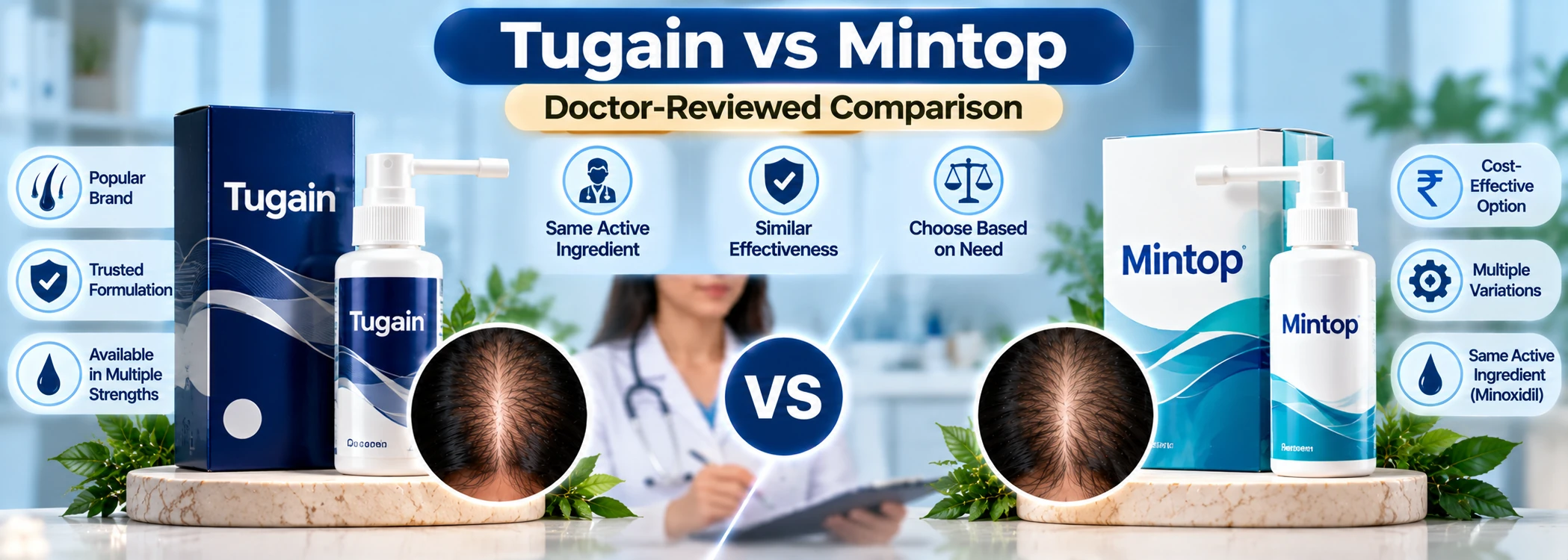 Comparison summary — overview banner