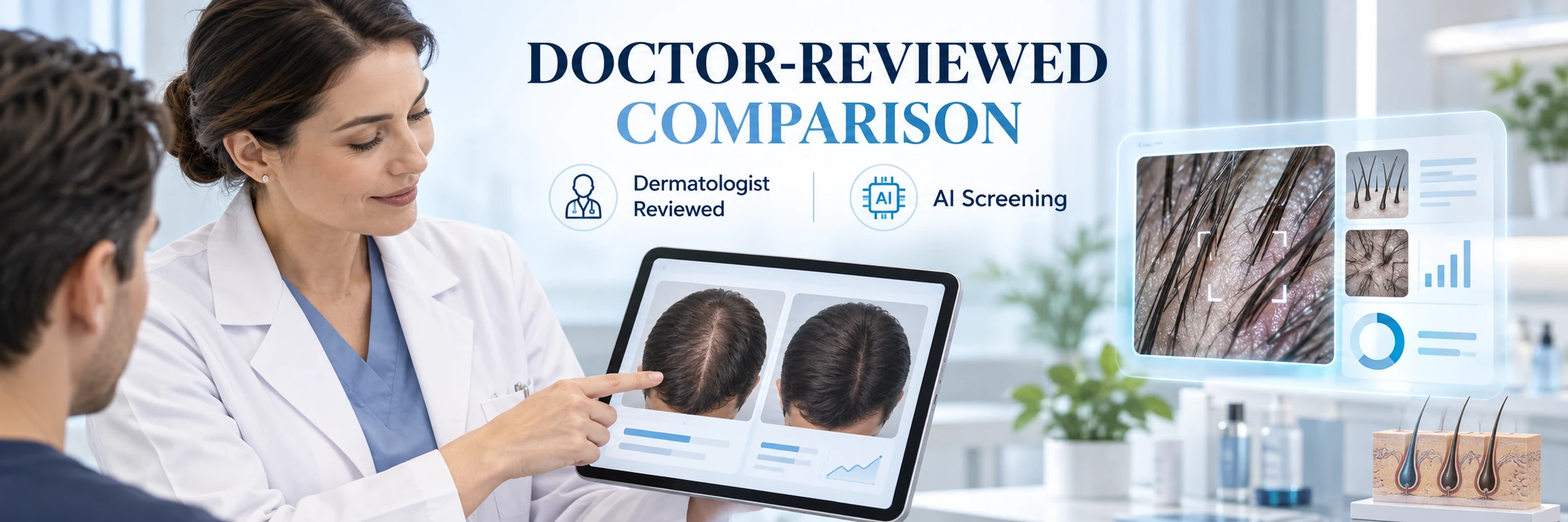 Doctor-reviewed comparison — trust visual