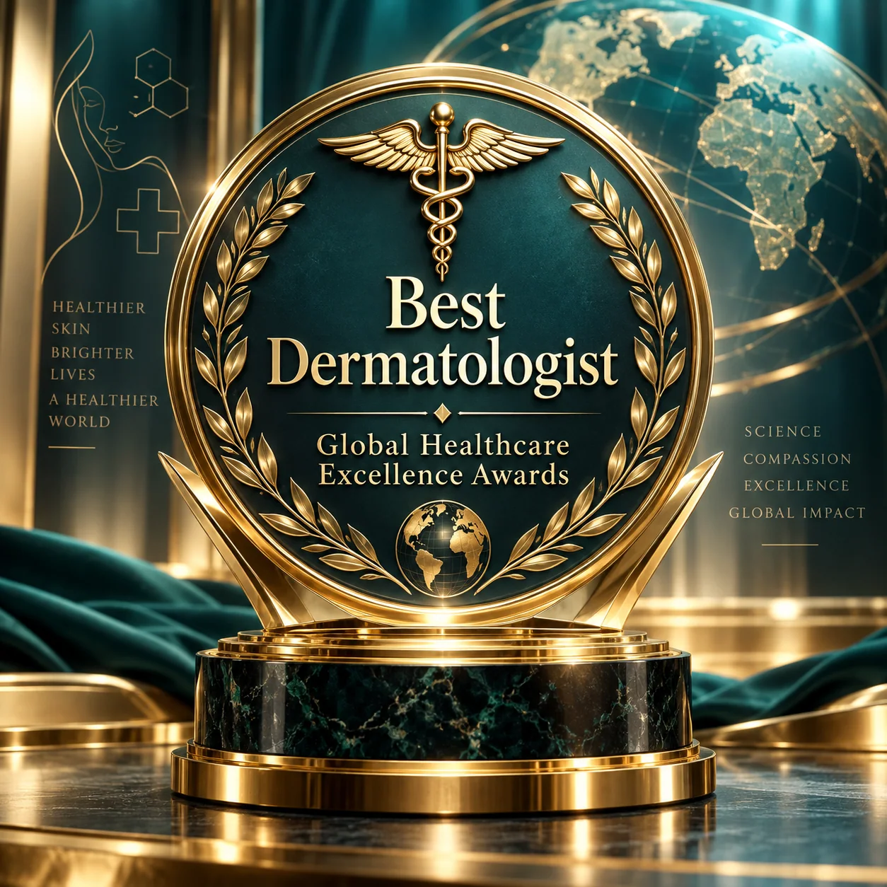 Certificate for Best Dermatologist received by Dr. Amit Agarkar in 2024