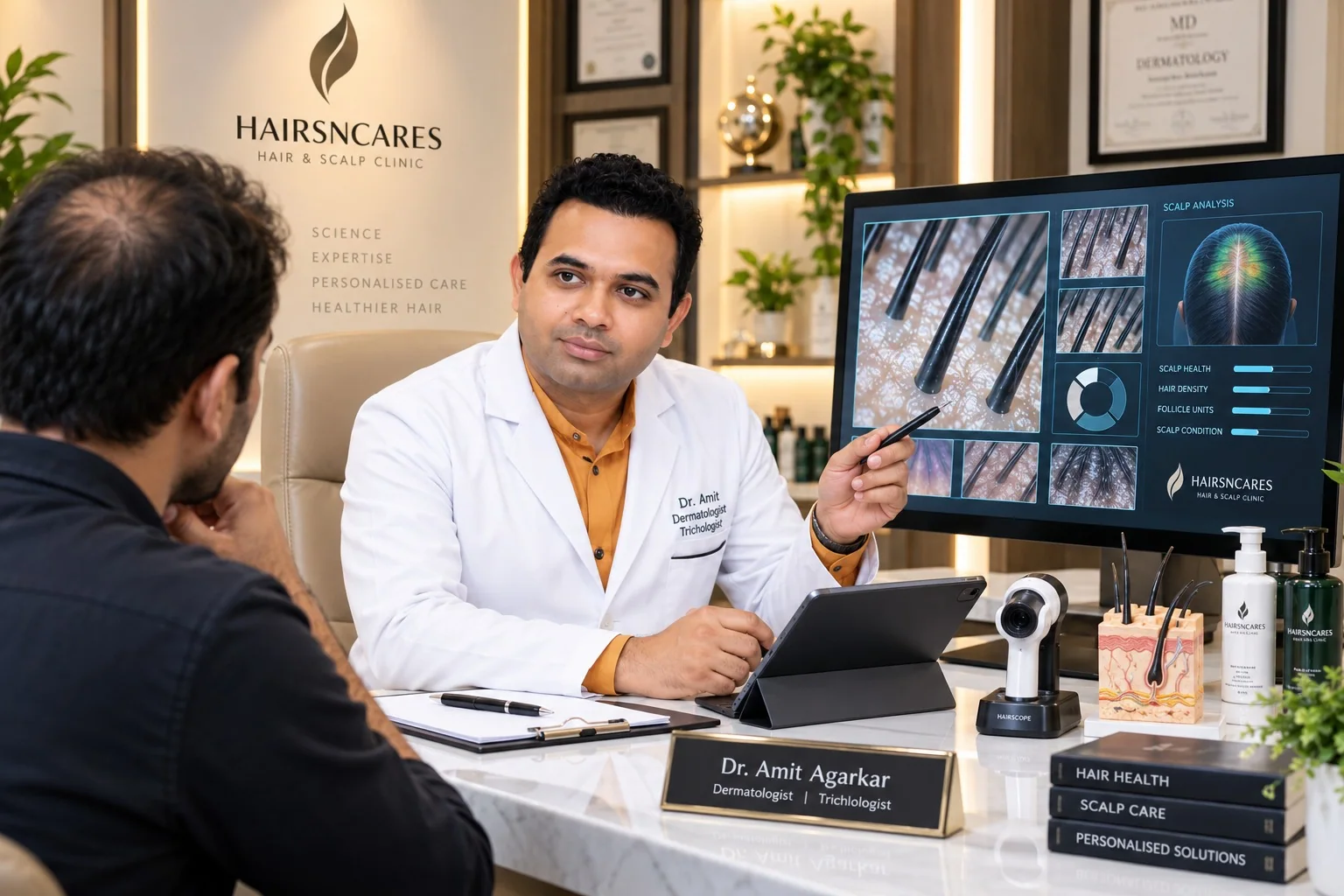 Dermatology consultation setting representing Dr. Amit Agarkar's areas of expertise