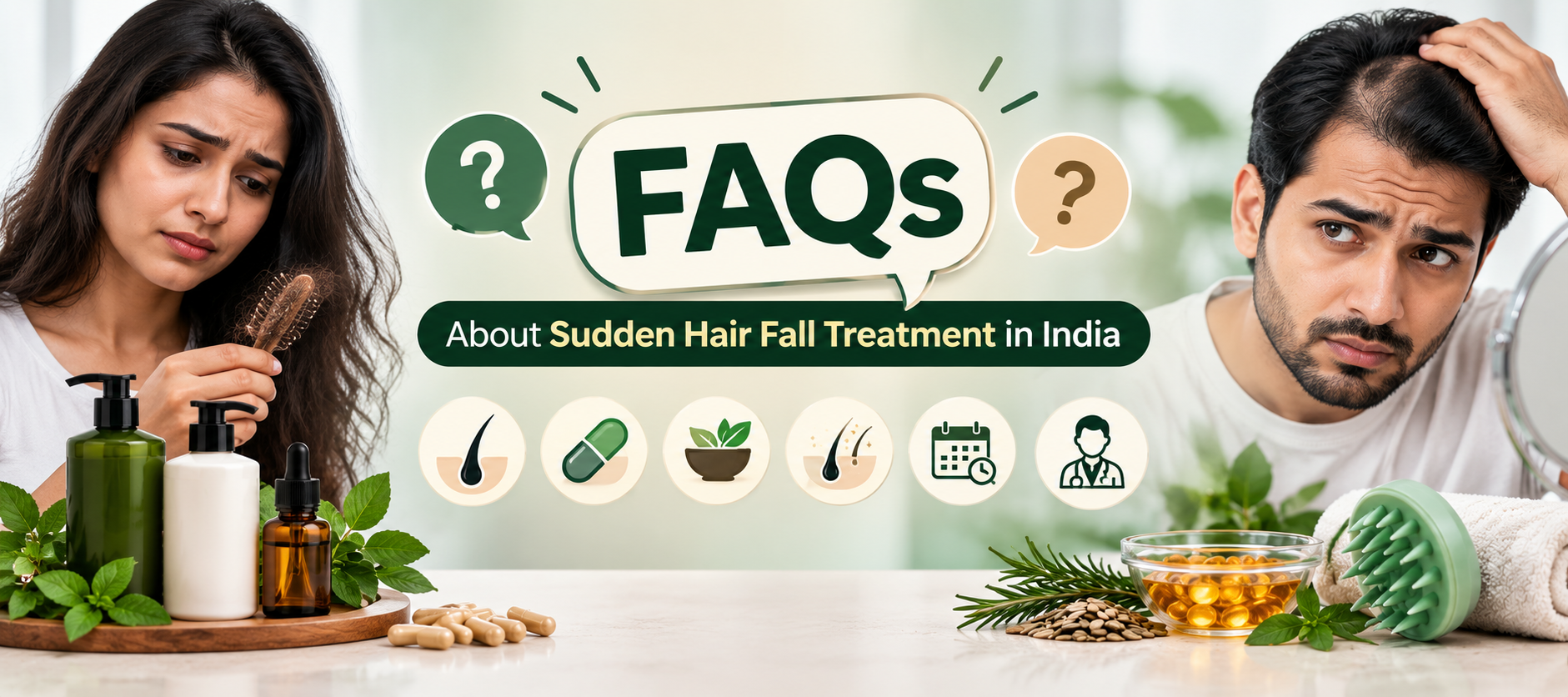 Frequently asked questions about sudden hair fall treatment in India