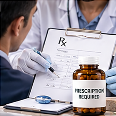 Prescription hair treatment requiring valid prescription and doctor review