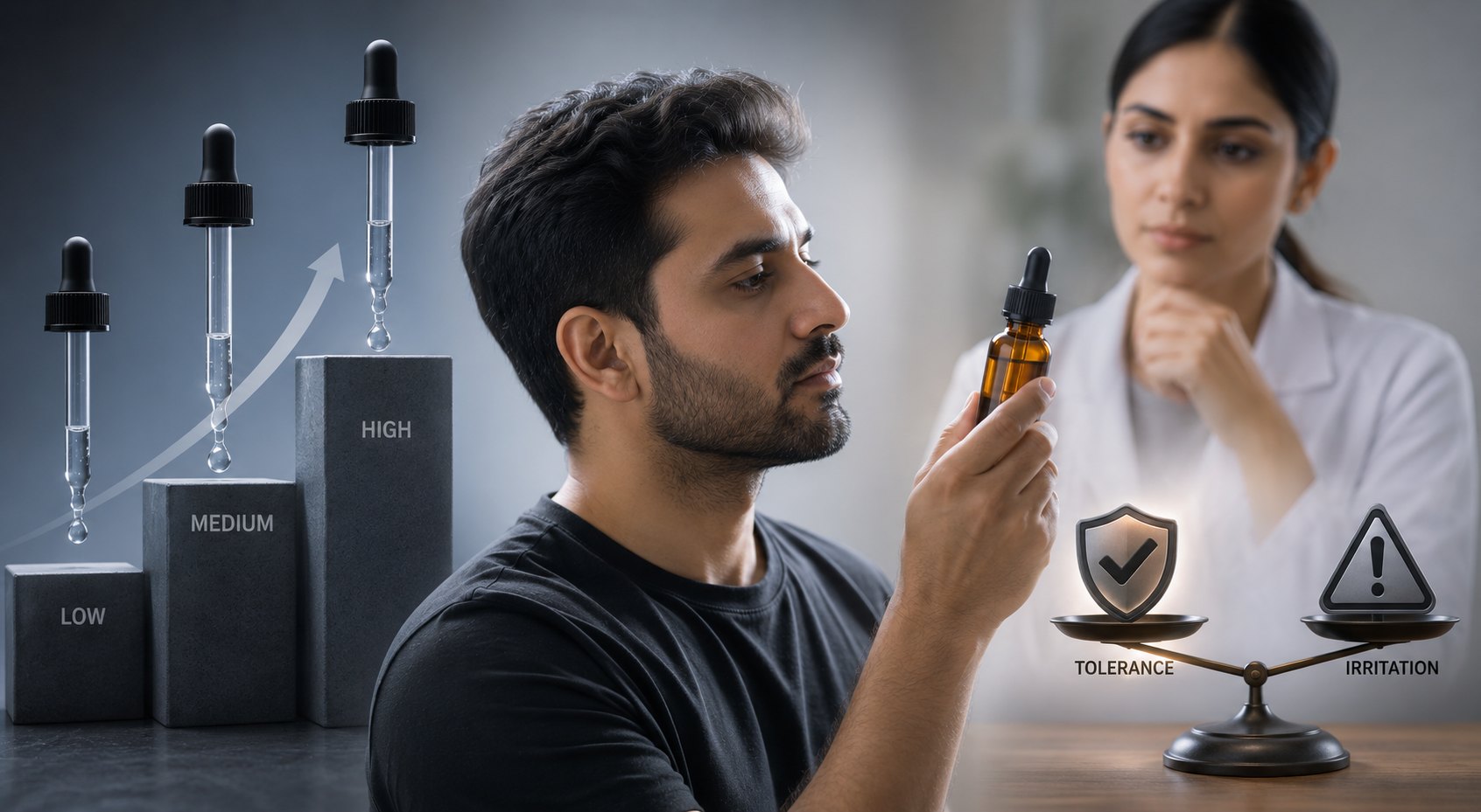 Why higher Minoxidil strength is not always better for hair loss