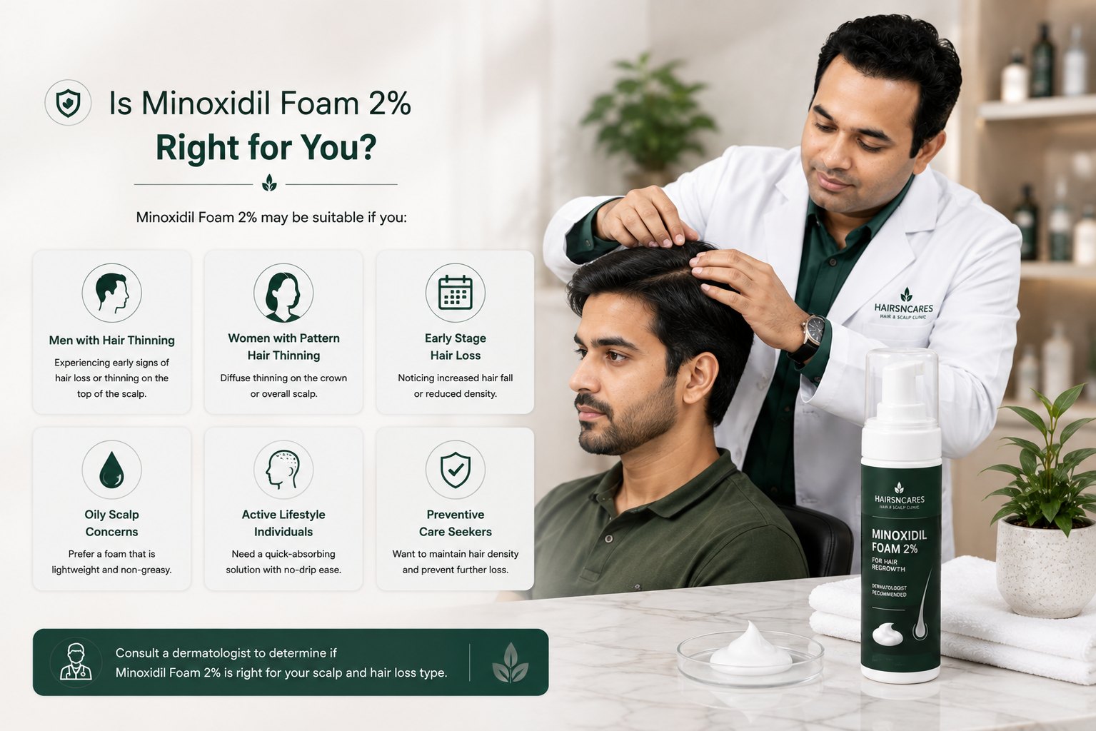 Is Minoxidil Foam 2% Right for you