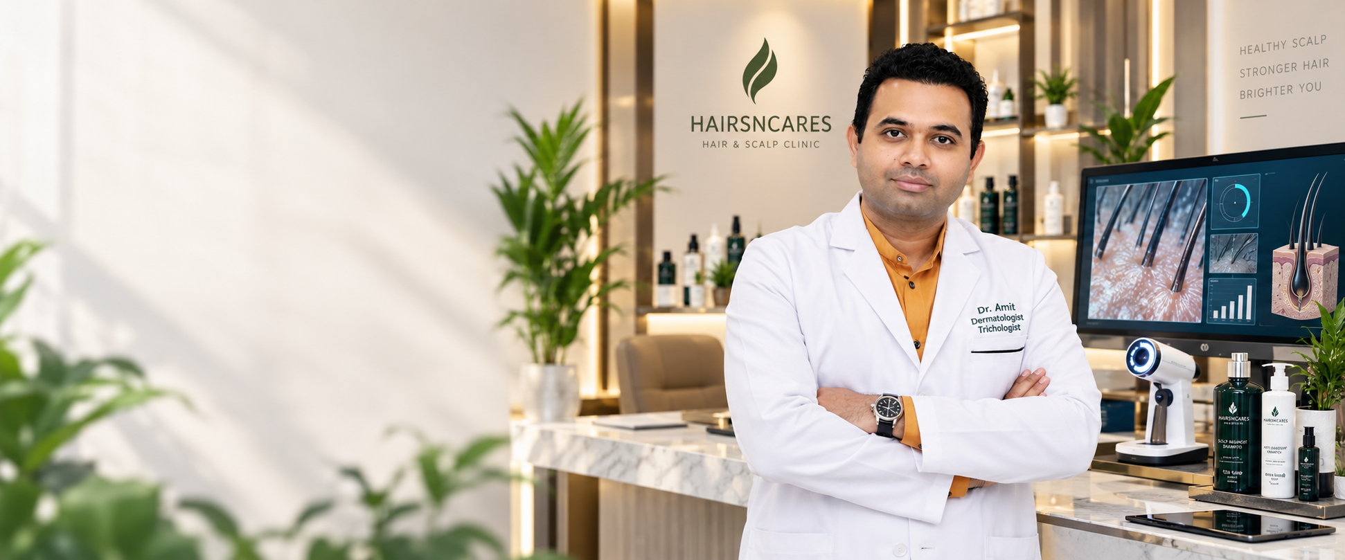 Dr. Amit Agarkar reviewing the apple cider vinegar shampoo safety guide