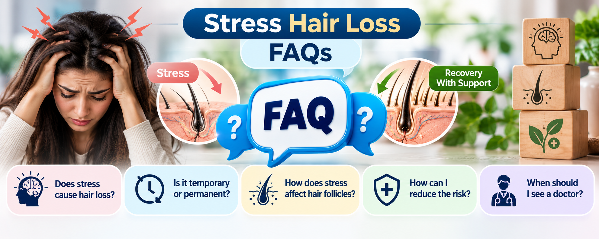 Frequently asked questions about stress-induced hair loss treatment in India