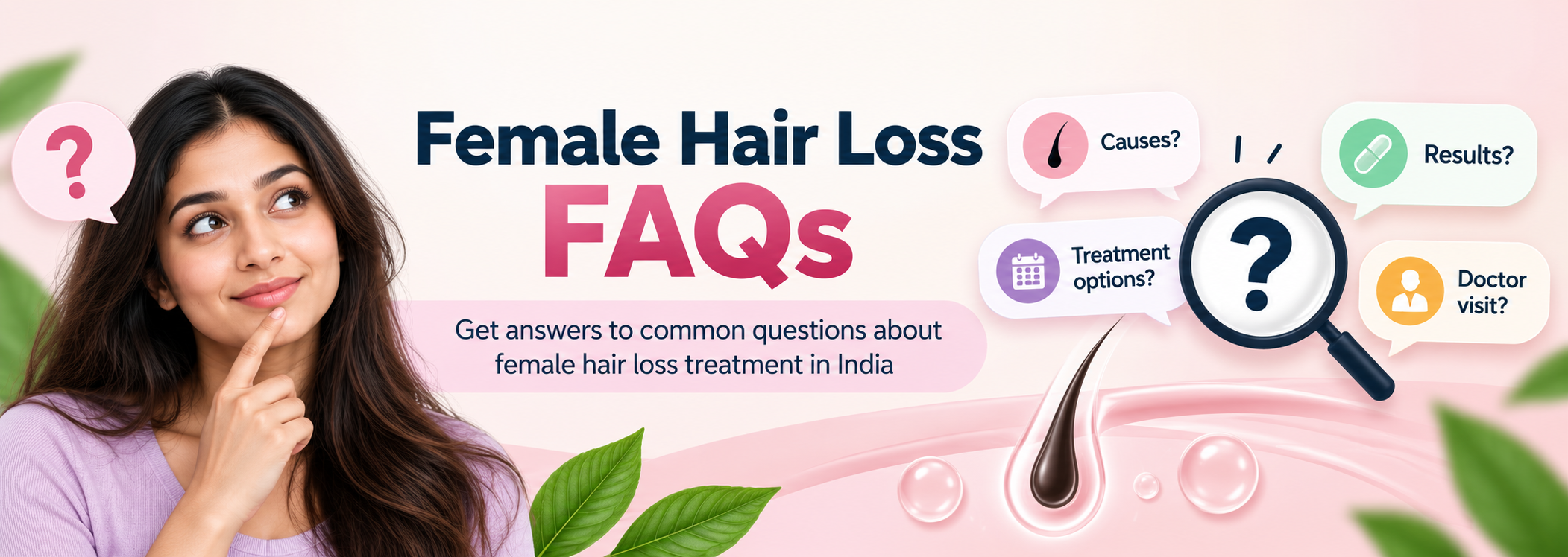 Frequently asked questions about female hair loss treatment in India