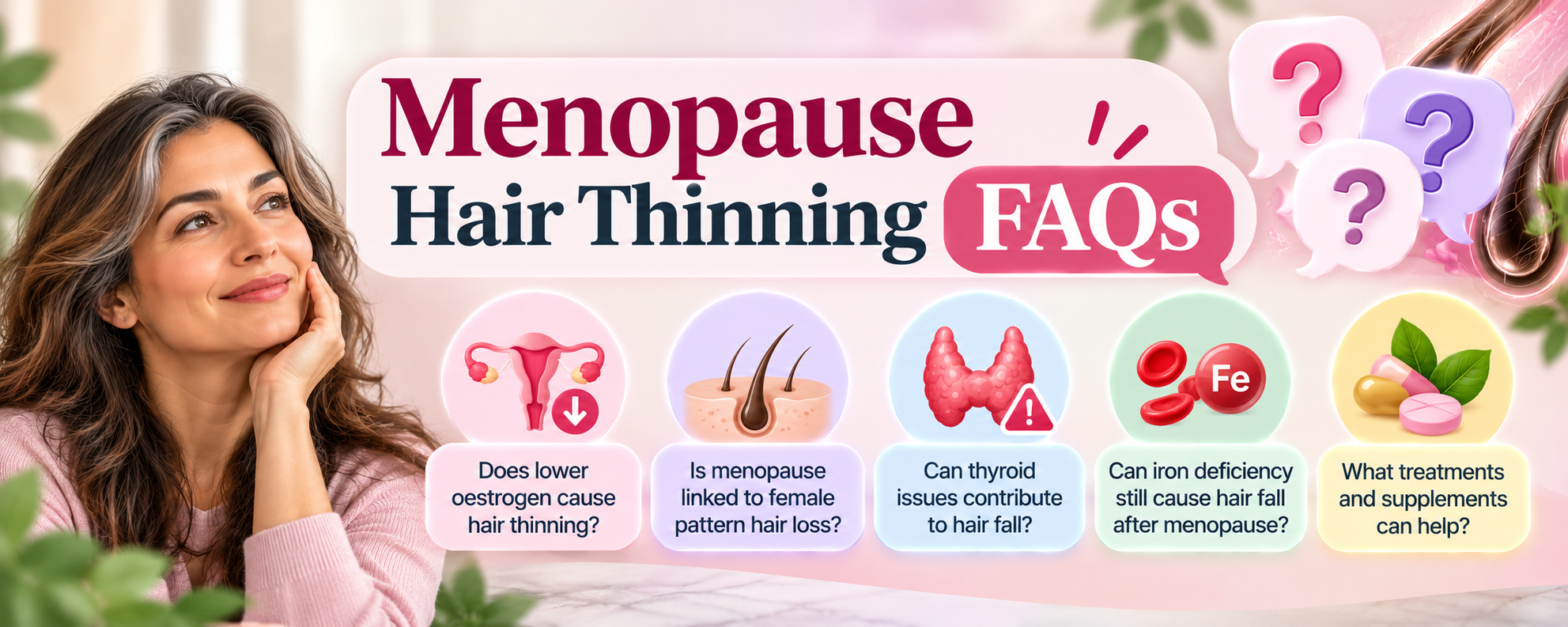 Frequently asked questions about menopause hair thinning in women